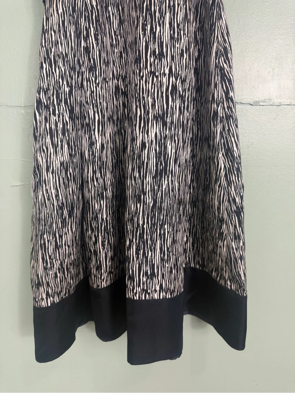 Kate Spade Stefania Silk Half Button Up‎ Mini Dress Women Size 6 Black White